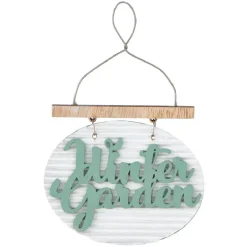 Suspension de Noël plaque en bois verte-Gifi Online