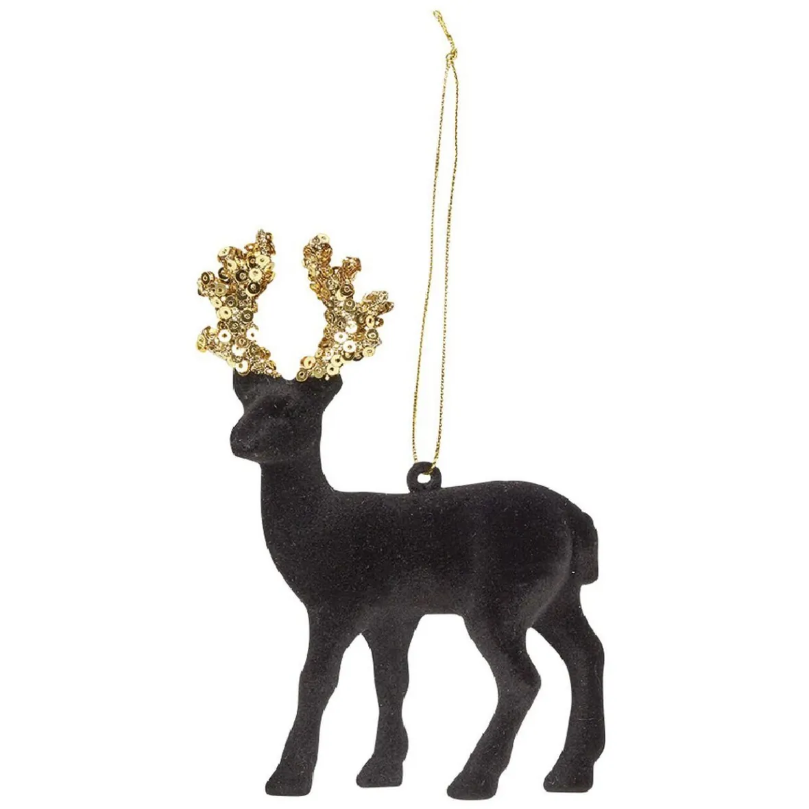 Suspension de Noël Renne en velours-Gifi Outlet