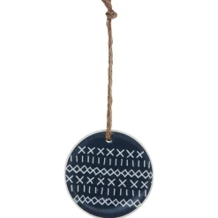 Suspension de Noël ronde en céramique design nature Scandinave-Gifi New