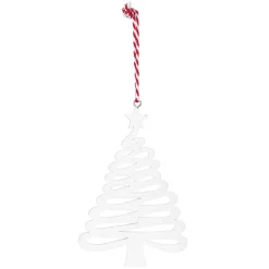 Suspension de Noël Sapin rouge ou blanc-Gifi New