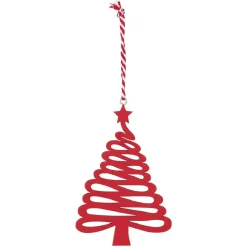 Suspension de Noël Sapin rouge ou blanc-Gifi New