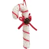 Suspension de Noël sucre d’orge canne rouge et blanc H.19cm-Gifi Online