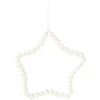 Suspension de Noël étoile en perles blanches-Gifi Discount