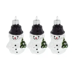 Suspension de sapin Boule de noël et Bonhomme de neige x9-Gifi New