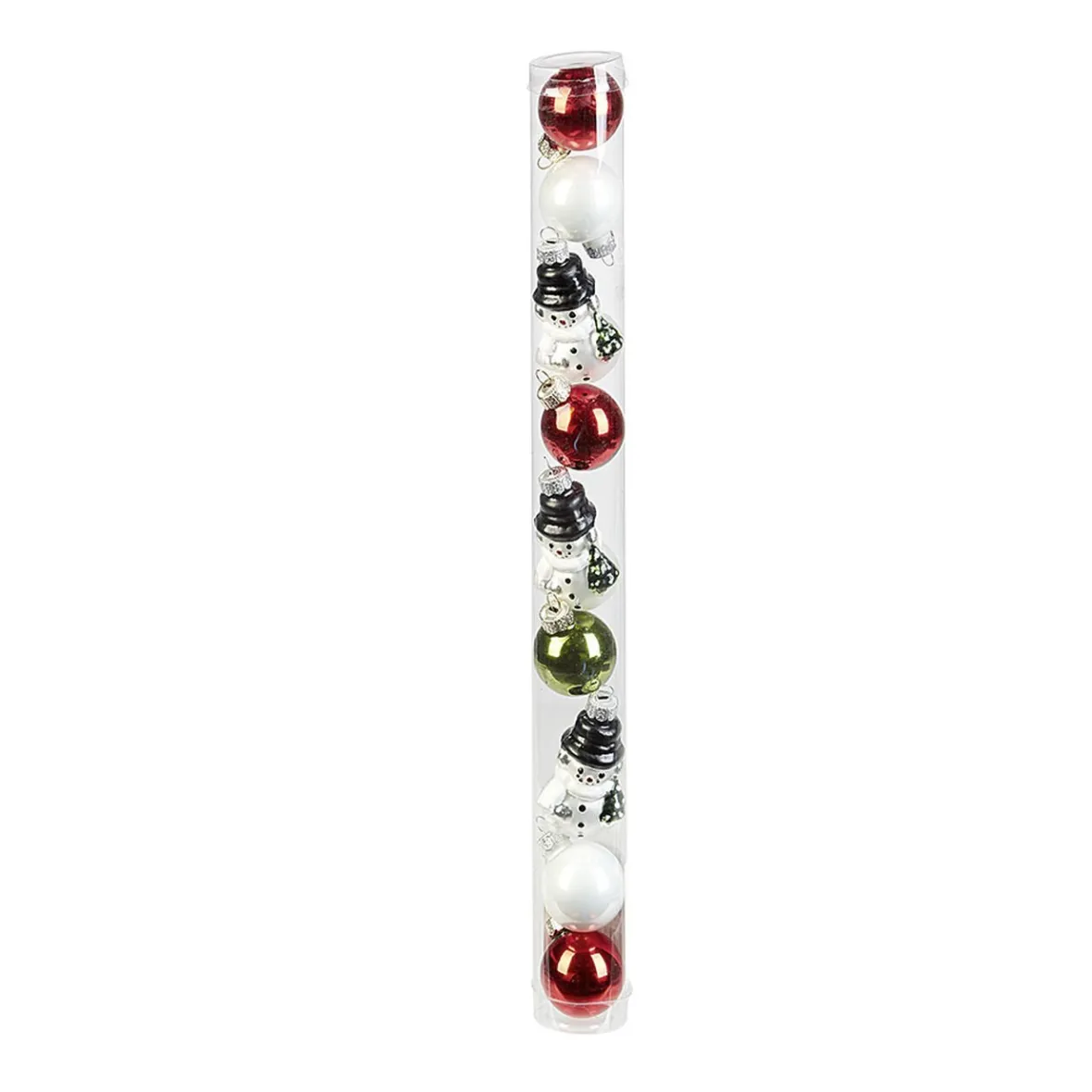 Suspension de sapin Boule de noël et Bonhomme de neige x9-Gifi New