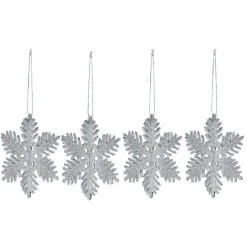 Suspension flocon argenté ou blanc Noël x3-Gifi Hot