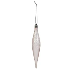Suspension forme Olive rose paillette filament déco Noël x6-Gifi Online