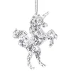 Suspension Licorne de Noël acrylique pailleté-Gifi Hot