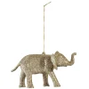 Suspension Éléphant Doré pailleté déco Noël-Gifi New