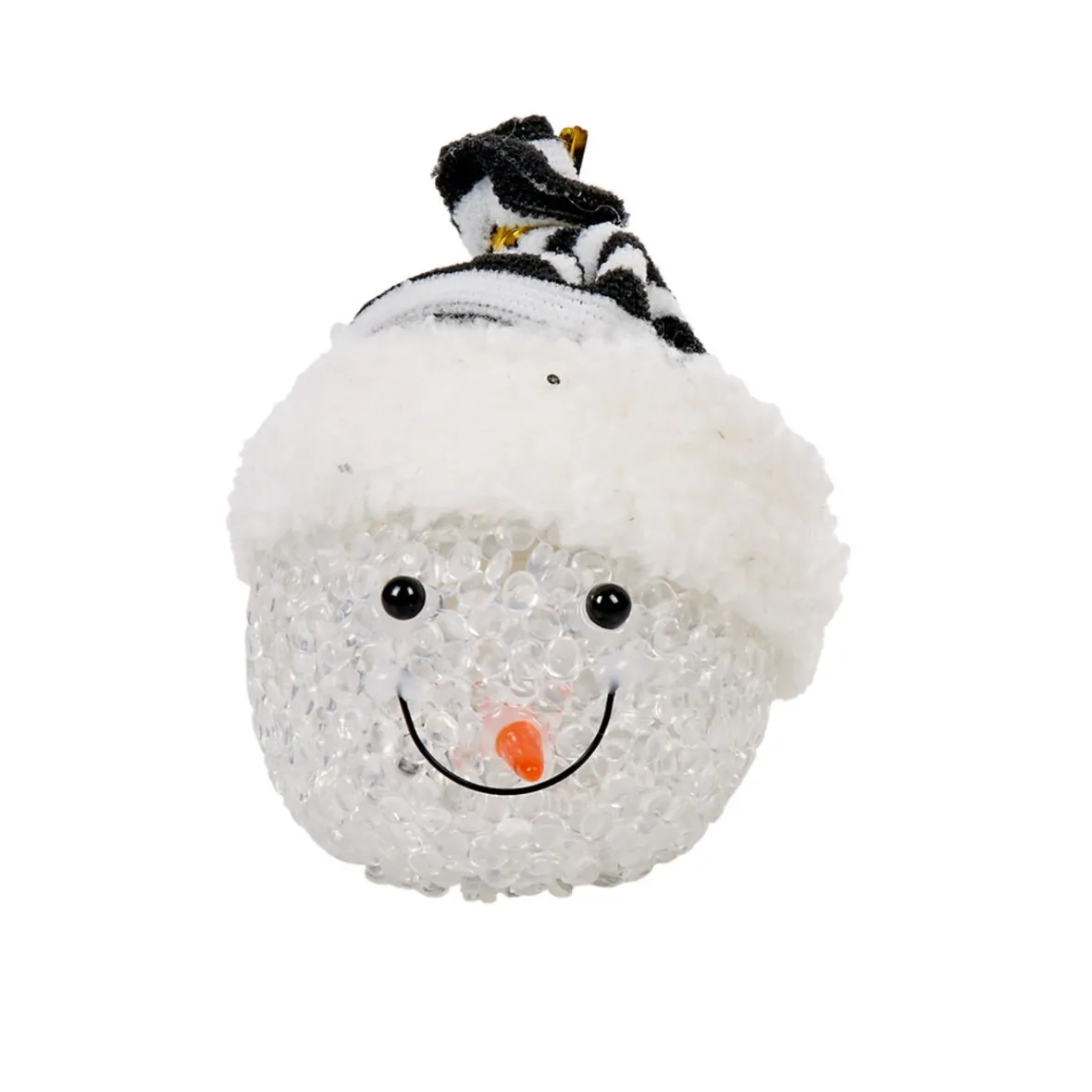 Suspension lumineuse bonhomme de neige 1 led multicolore-Gifi Discount