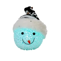 Suspension lumineuse bonhomme de neige 1 led multicolore-Gifi Discount