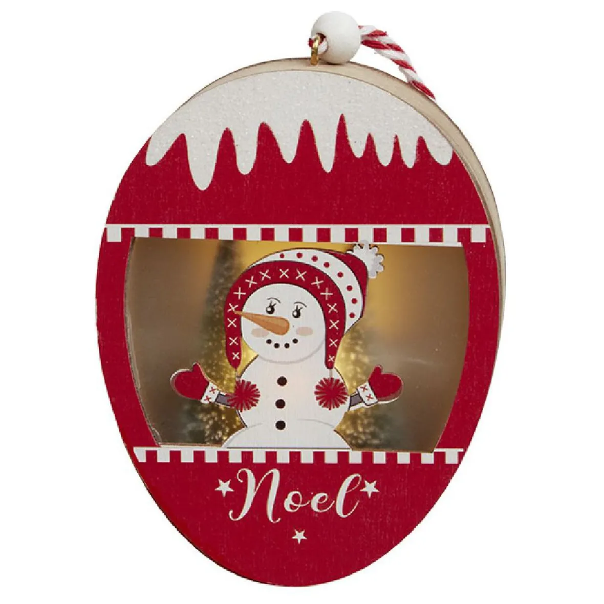 Suspension lumineuse Noël en bois-Gifi Online