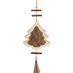 Suspension motif sapin de Noël original à détails-Gifi Discount