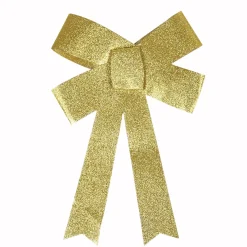 Suspension noeud doré pailleté Noël-Gifi Clearance