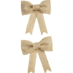 Suspension noeud lin Noël x2-Gifi Sale