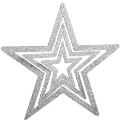 Suspension étoile argentée encastrée XXL-Gifi