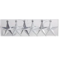 Suspension Étoile de Noël Argenté x6-Gifi New