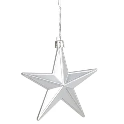 Suspension Étoile de Noël Argenté x6-Gifi New