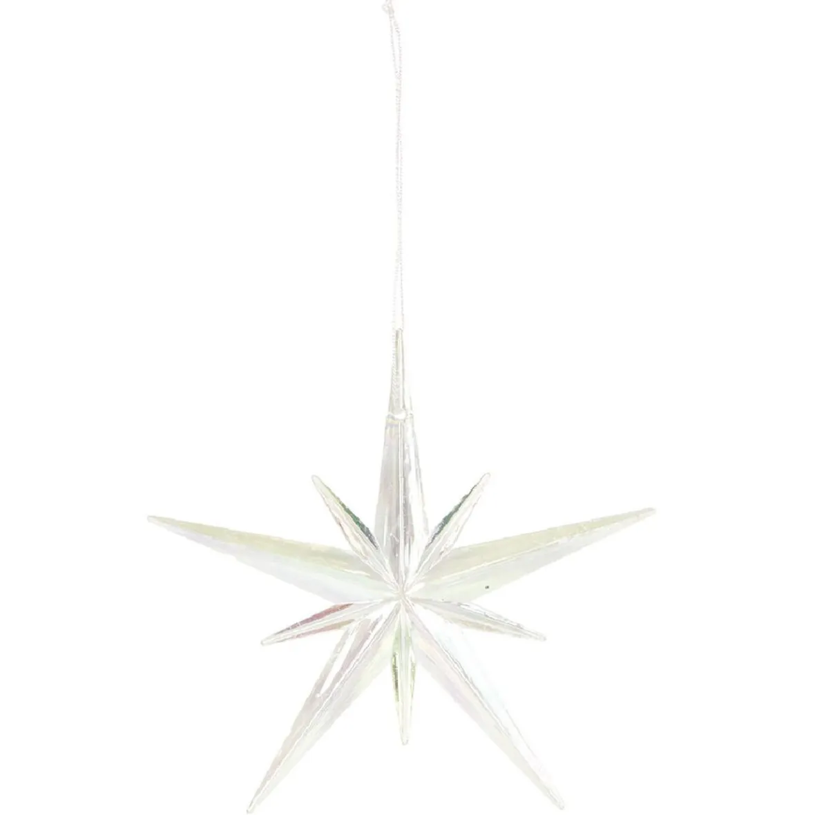 Suspension Étoile de Noël en acrylique iridescent-Gifi Clearance