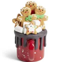 Tasse décoration sucre d'orge métal et argile H12,5cm-Gifi New