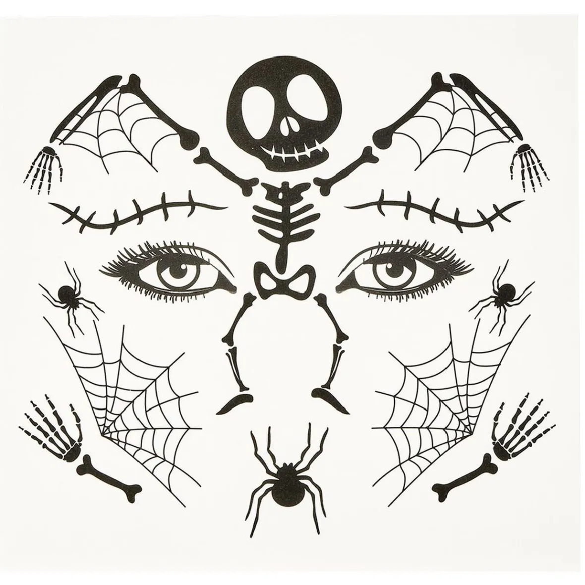 Tatouage éphémère visage enfant Halloween-Gifi