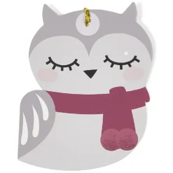 Étiquette cadeau enfant forme Personnages de Noël x6-Gifi Best