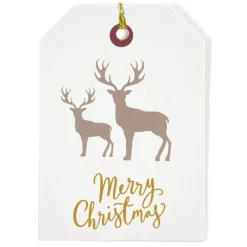 Étiquette pour paquet cadeau Noël Hiver Nature x6-Gifi Discount