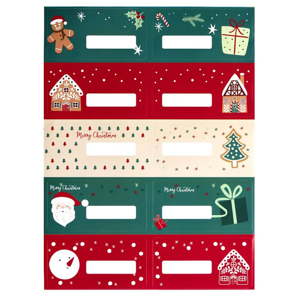 Étiquette pour paquet cadeau Noël 10 pièces-Gifi Clearance