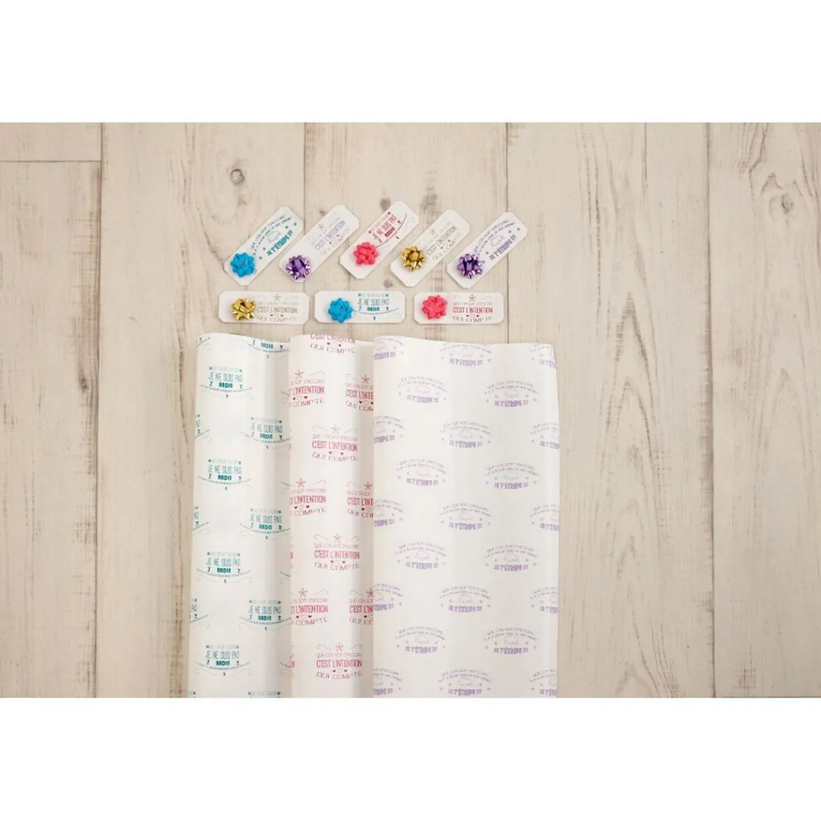 Étiquettes cadeau colorées x8-Gifi New