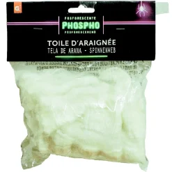 Toile d'araignée phosphorescente blanche Halloween-Gifi Online