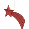 Étoile filante à suspendre rouge pailleté-Gifi New