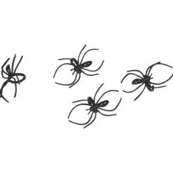 Toile noire avec 4 araignées-Gifi New