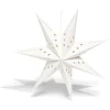 Étoile pliante à suspendre beige et blanc H80cm-Gifi Discount
