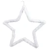 Étoile XL imitation fourrure blanche à suspendre 30 cm-Gifi Discount