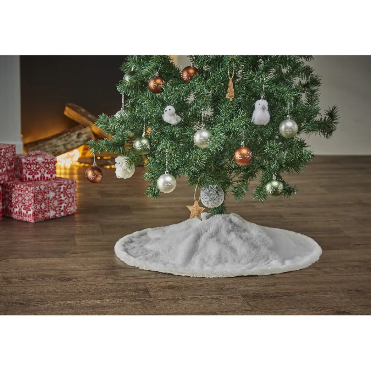 Tour de sapin blanc neige-Gifi Sale