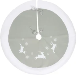 Tour de sapin gris rennes et flocons-Gifi Hot