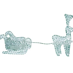 Traineau du Père Noël lumineux blanc-Gifi Sale