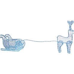 Traineau du Père Noël lumineux blanc-Gifi Sale