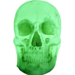 Tête de mort Halloween crâne lumineux 31x52xH42cm-Gifi Outlet