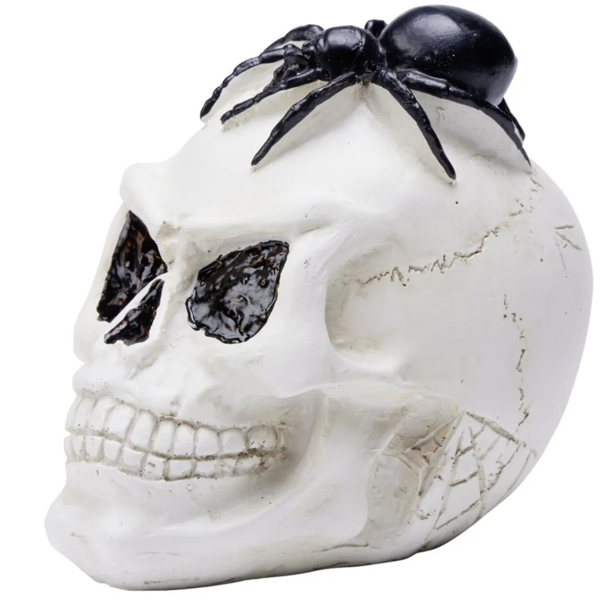 Tête de mort Halloween en polyrésine-Gifi New