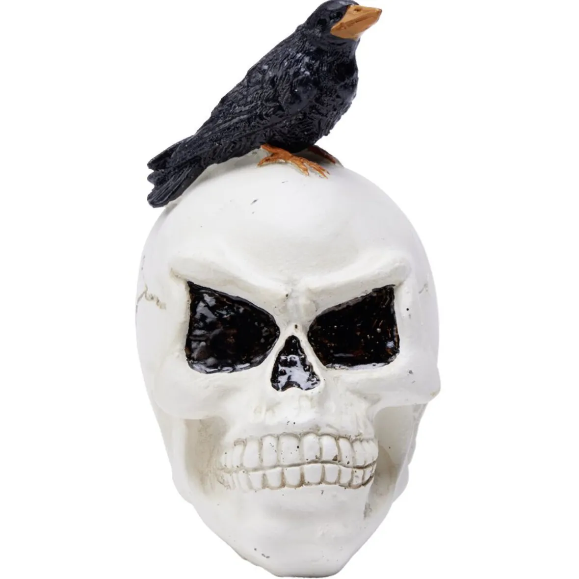 Tête de mort Halloween en polyrésine-Gifi New