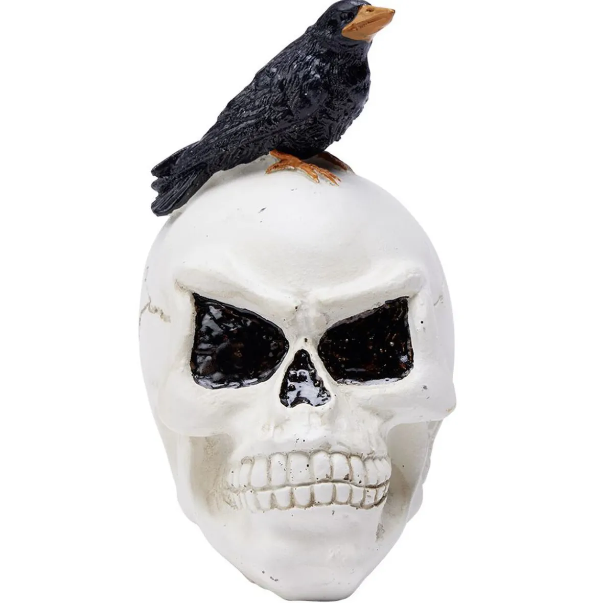 Tête de mort Halloween en polyrésine-Gifi New