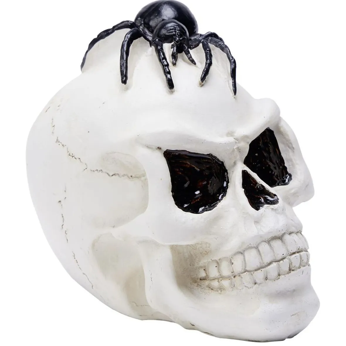 Tête de mort Halloween en polyrésine-Gifi New