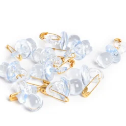 Tétine à épingler bleu x10-Gifi Best