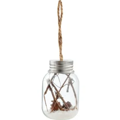 Tube de Noël en verre à suspendre-Gifi New