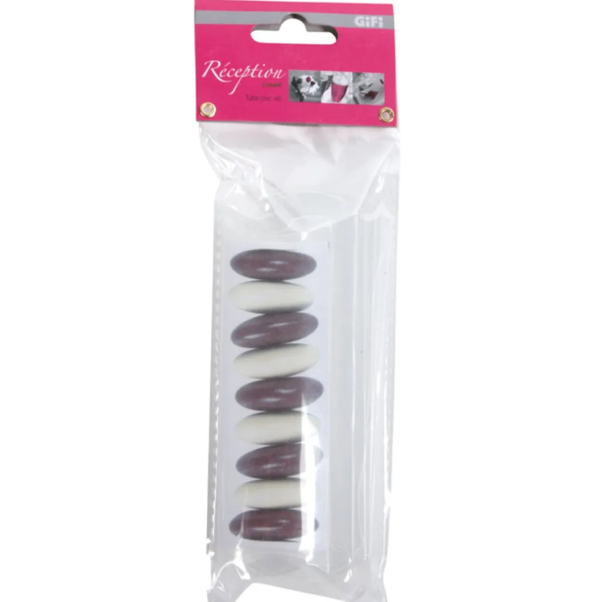 Tube transparent à dragées x6-Gifi New