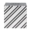 Urne d'anniversaire motif rayé noir et blanc en carton-Gifi