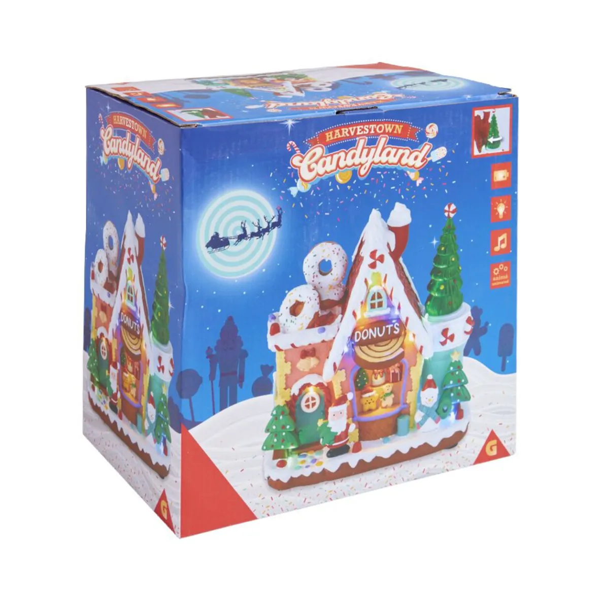 Usine à donuts animée lumineuse et musicale 22x13xH21,5cm-Gifi New