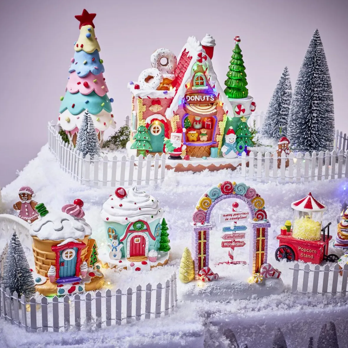 Usine à donuts animée lumineuse et musicale 22x13xH21,5cm-Gifi New