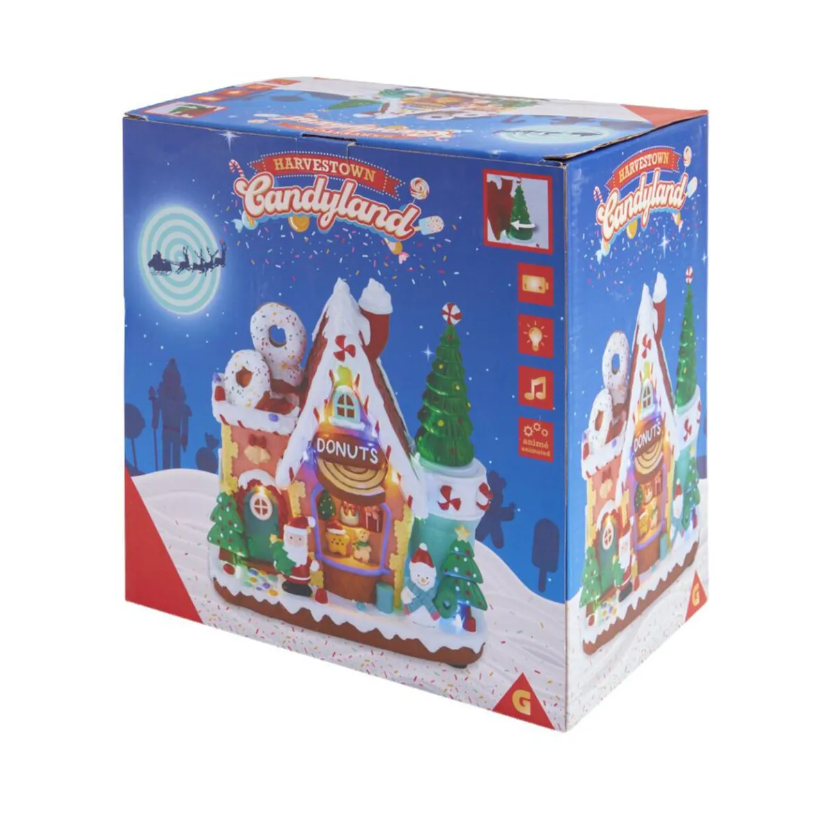 Usine à donuts animée lumineuse et musicale 22x13xH21,5cm-Gifi New